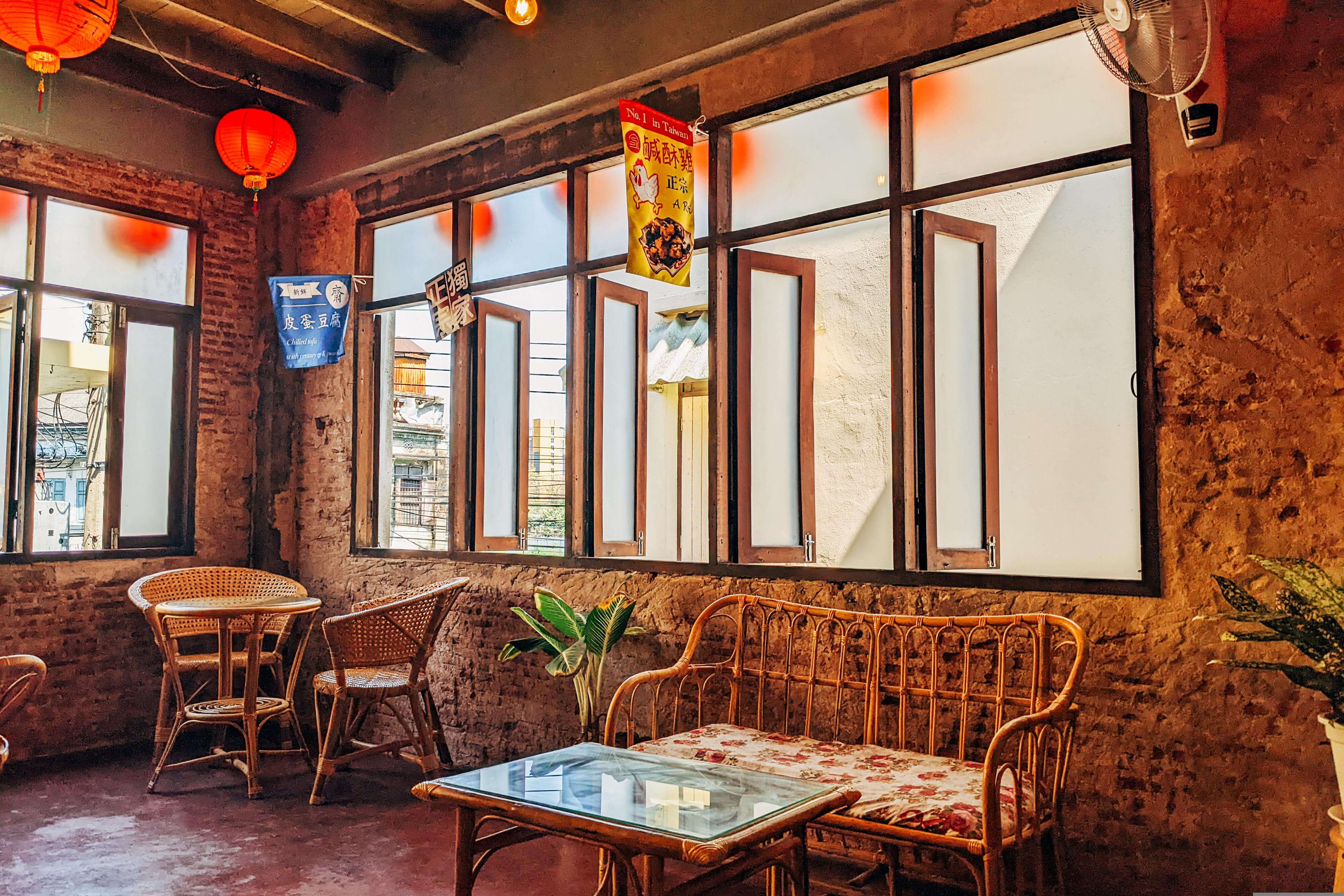 The interior of the cafe